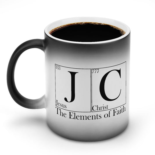 JC Jesus Christ The Elements Of Faith Christian Color Changing Mug (Dual-sided)