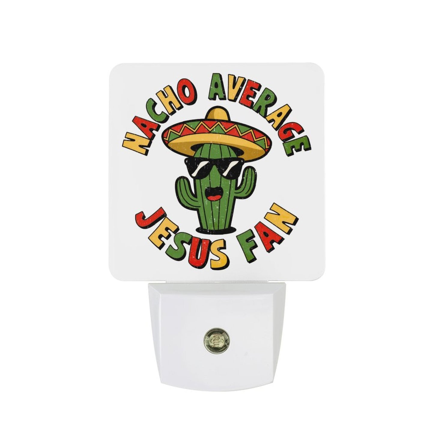 Nacho Average Fan Funny Christian Night Light For Kids - ClaimedbyGodDesigns
