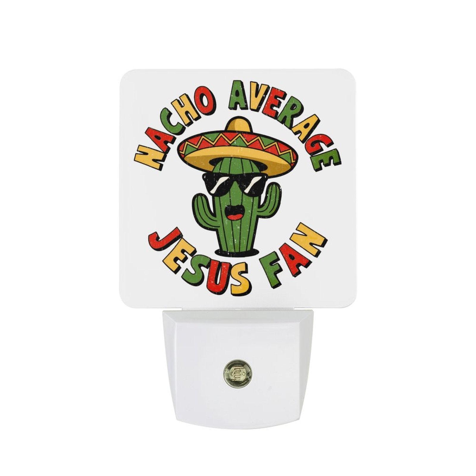 Nacho Average Fan Funny Christian Night Light For Kids - ClaimedbyGodDesigns