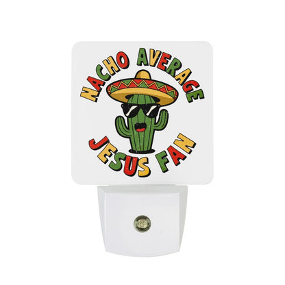 Nacho Average Fan Funny Christian Night Light For Kids - ClaimedbyGodDesigns