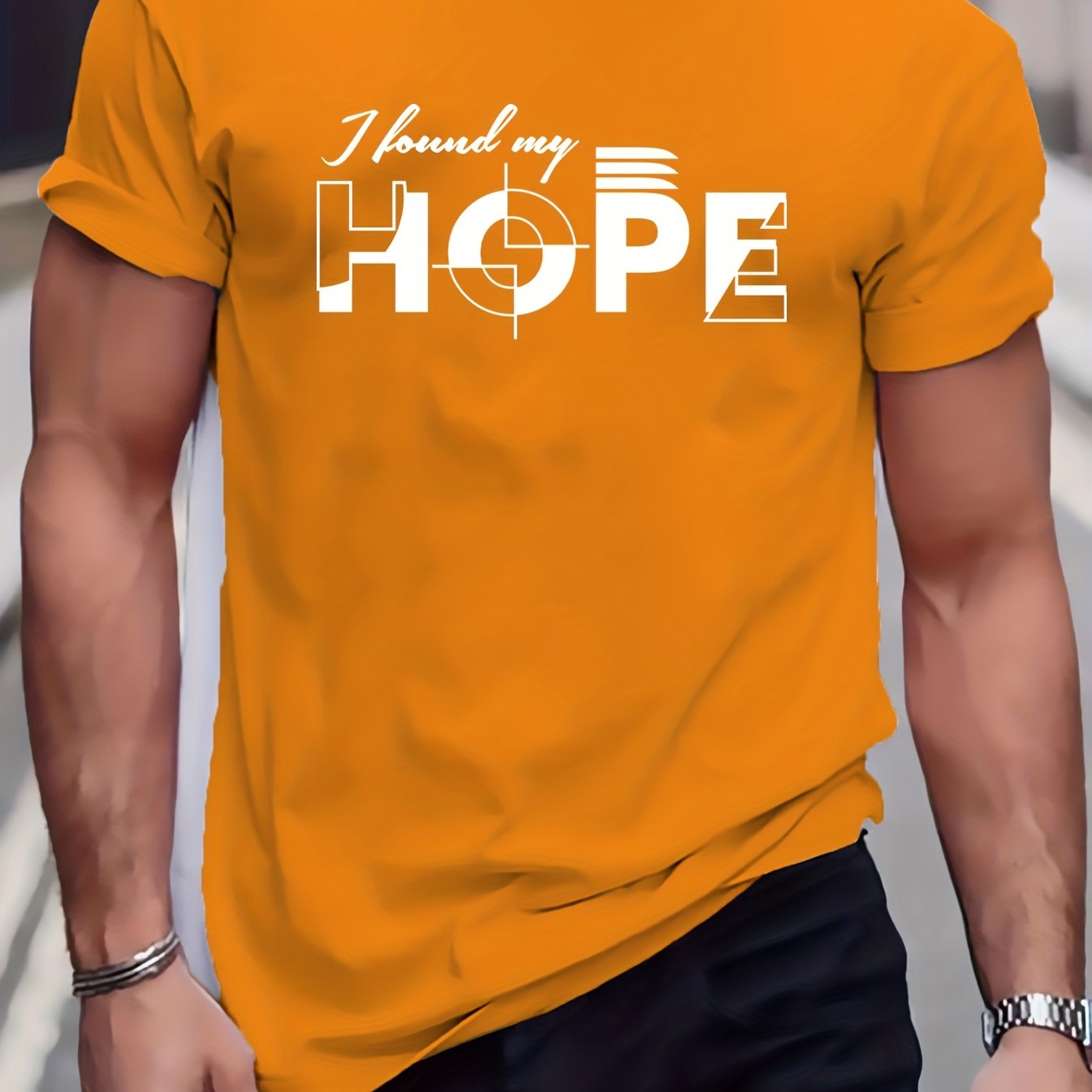 I Found My Hope Men's Christian T-shirt claimedbygoddesigns