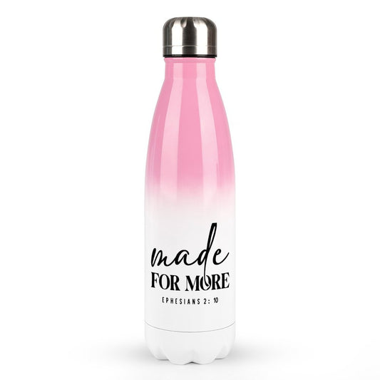 Made For More Christian Gradient Insulated Water Bottle - Faith-Inspired Hydration