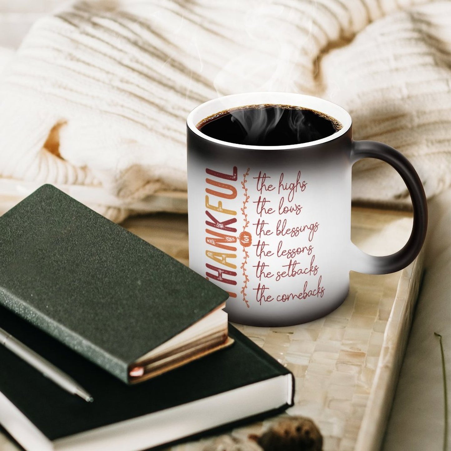 Thankful Christian Color Changing Mug (Dual-sided )