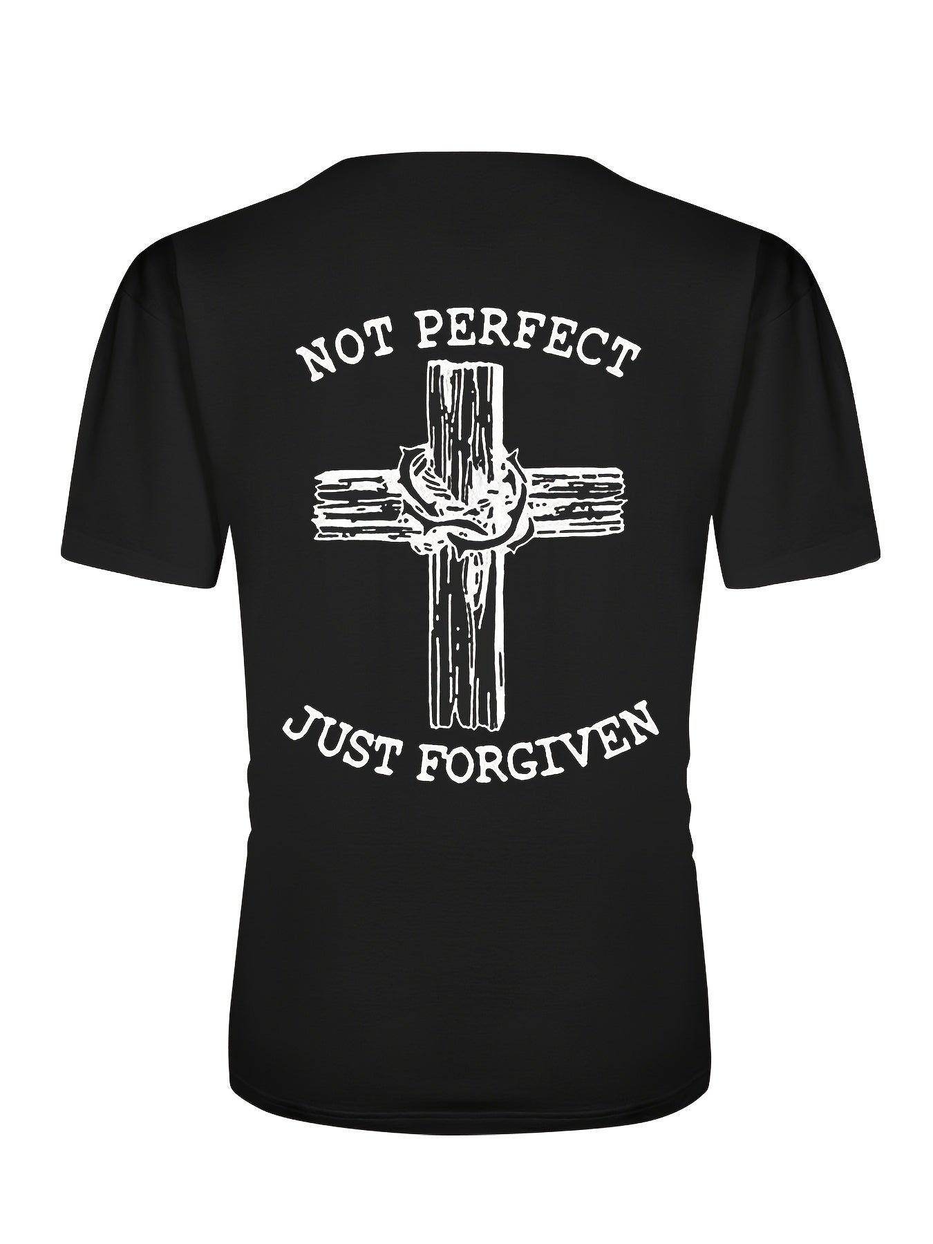 Not Perfect Just Forgive Men's Christian T-Shirt claimedbygoddesigns