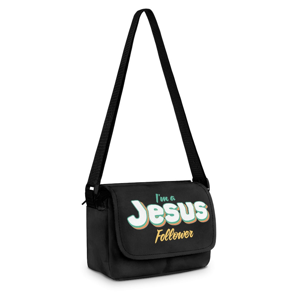 I'm A Jesus Follower Christian Kids Flap Crossbody Bag
