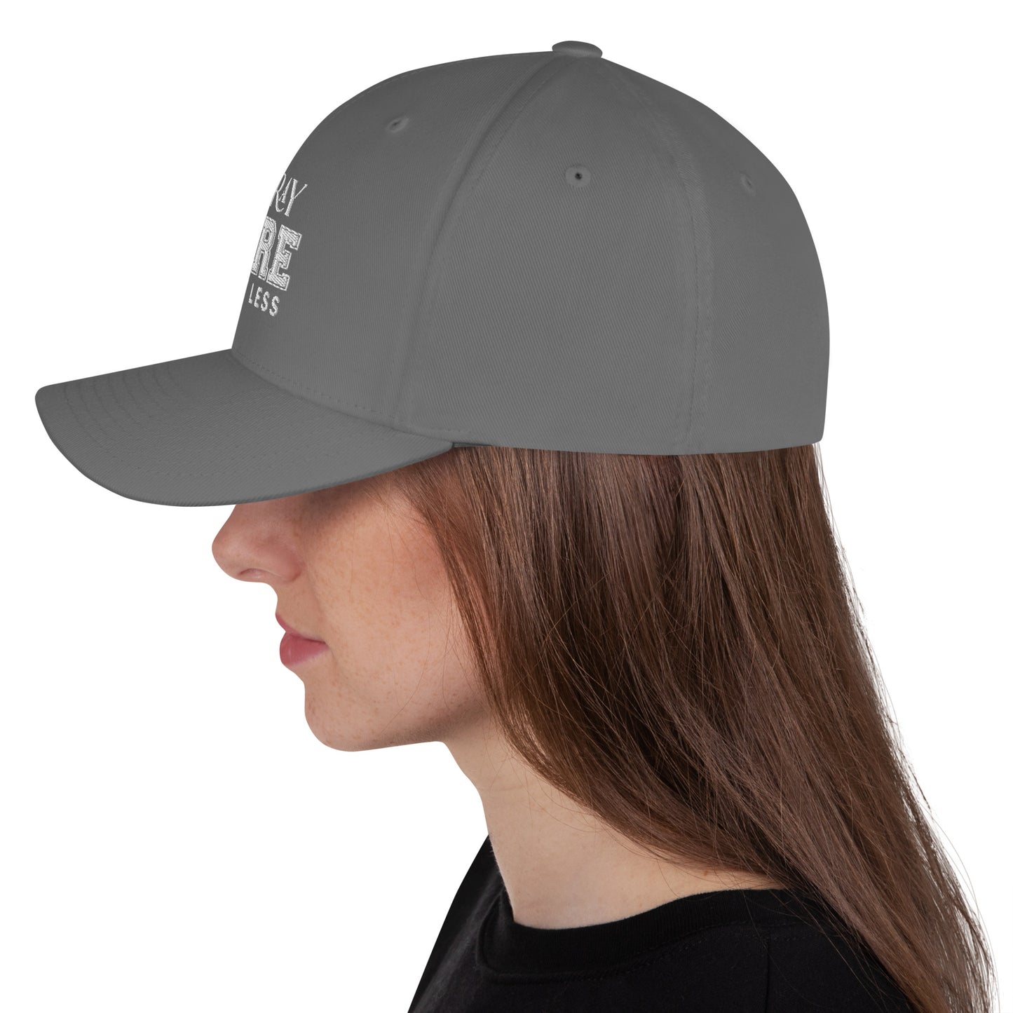 Pray More Worry Less Adult Christian Structured Twill Hat