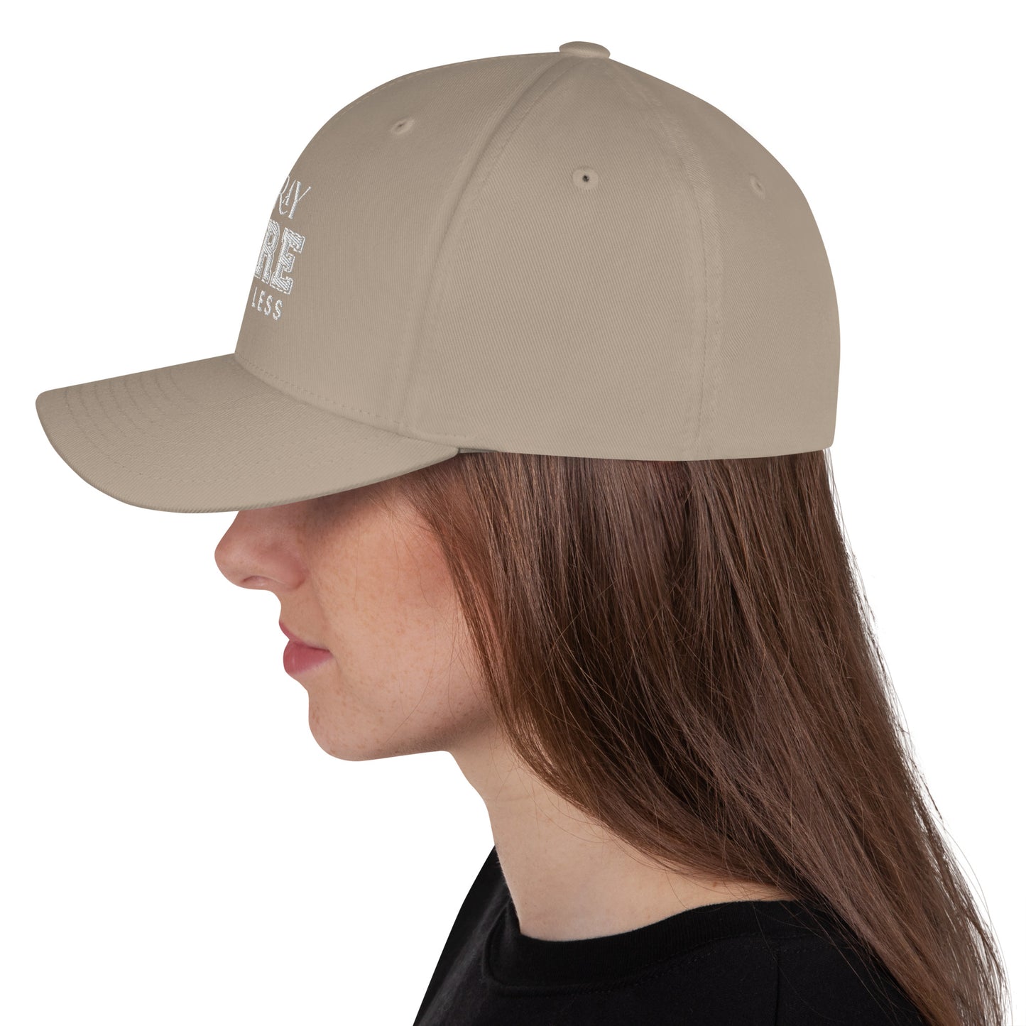 Pray More Worry Less Adult Christian Structured Twill Hat