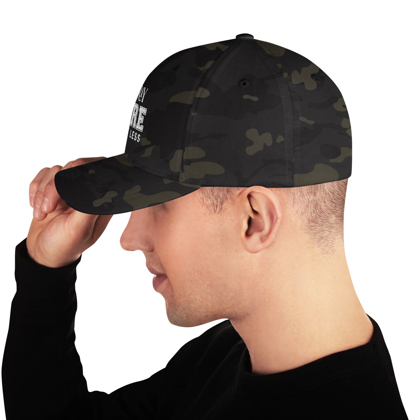 Pray More Worry Less Adult Christian Structured Twill Hat