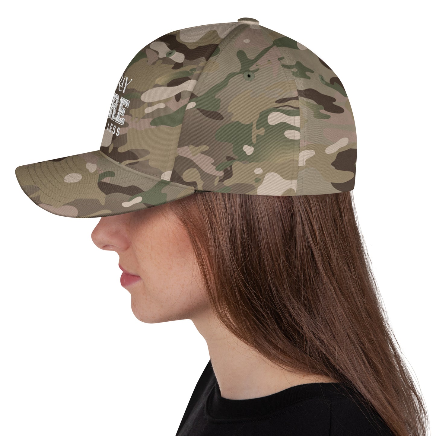 Pray More Worry Less Adult Christian Structured Twill Hat