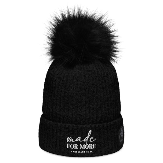 Made For More Premium Adult Christian Columbia pom-pom beanie