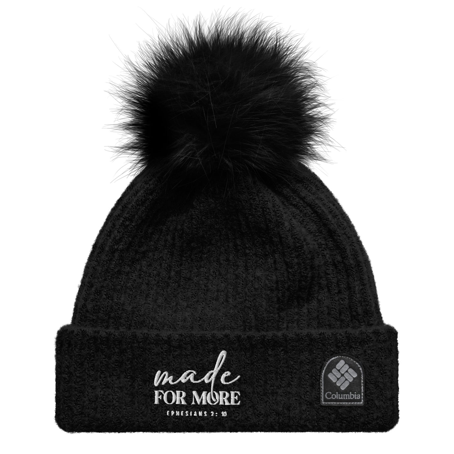 Made For More Premium Adult Christian Columbia pom-pom beanie