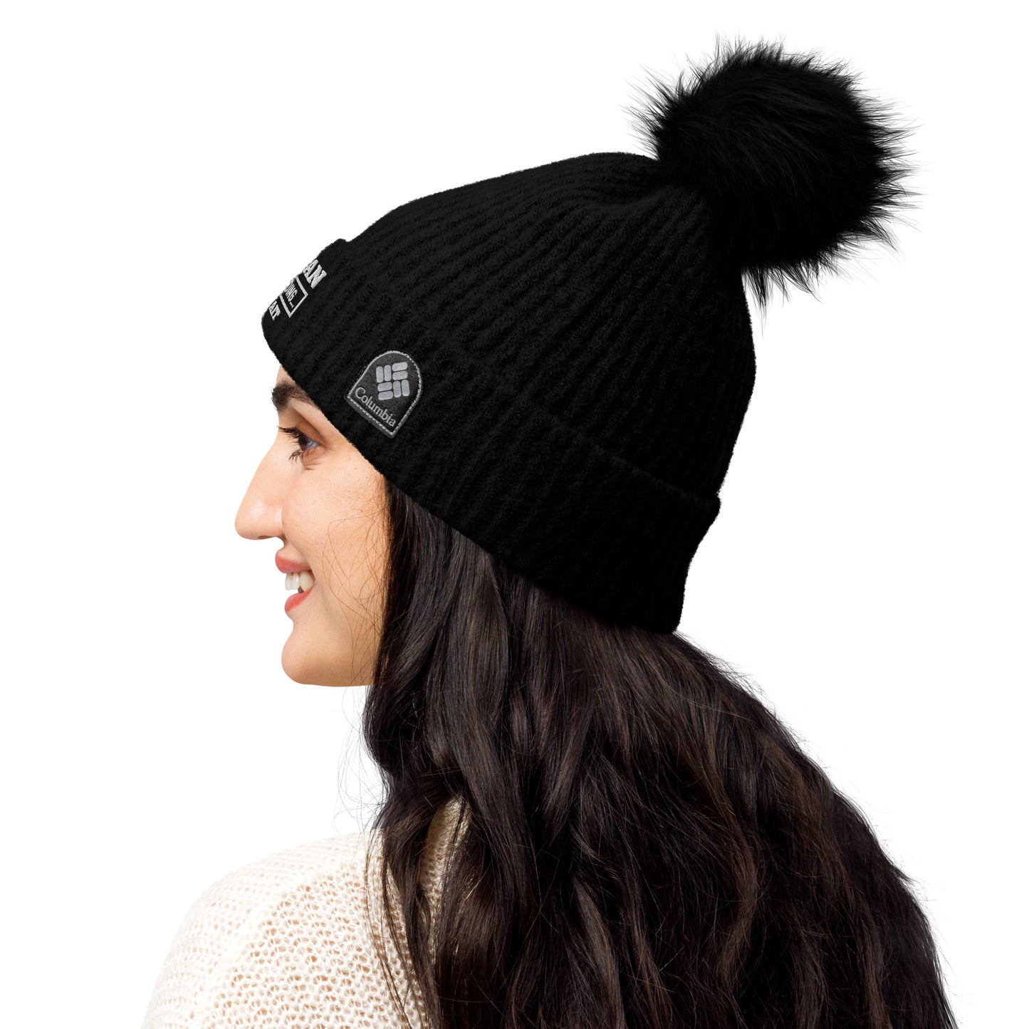 God's Plan Loading Premium Christian Adult Columbia pom-pom beanie