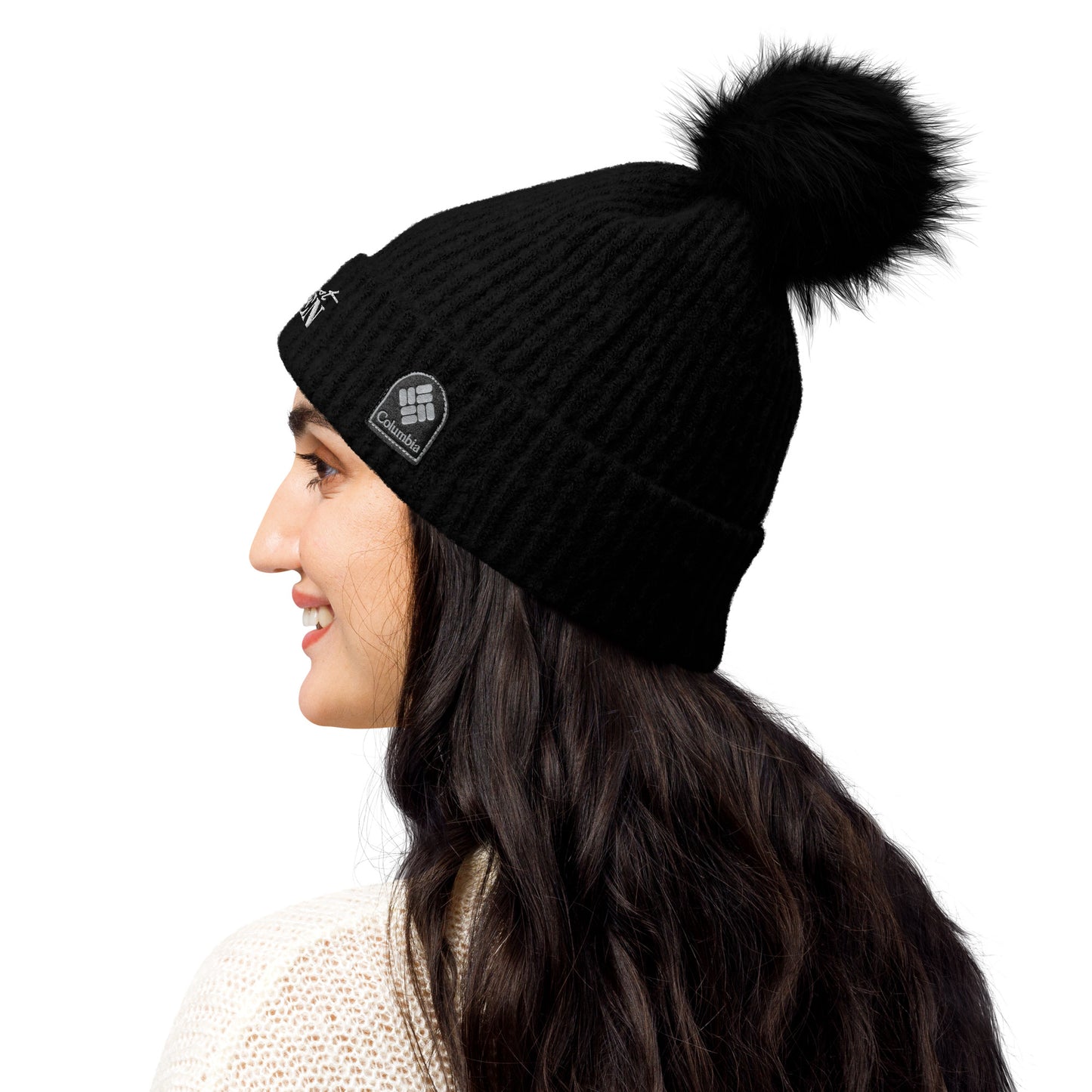 Not Perfect Just Forgiven Premium Adult Christian Columbia pom-pom beanie