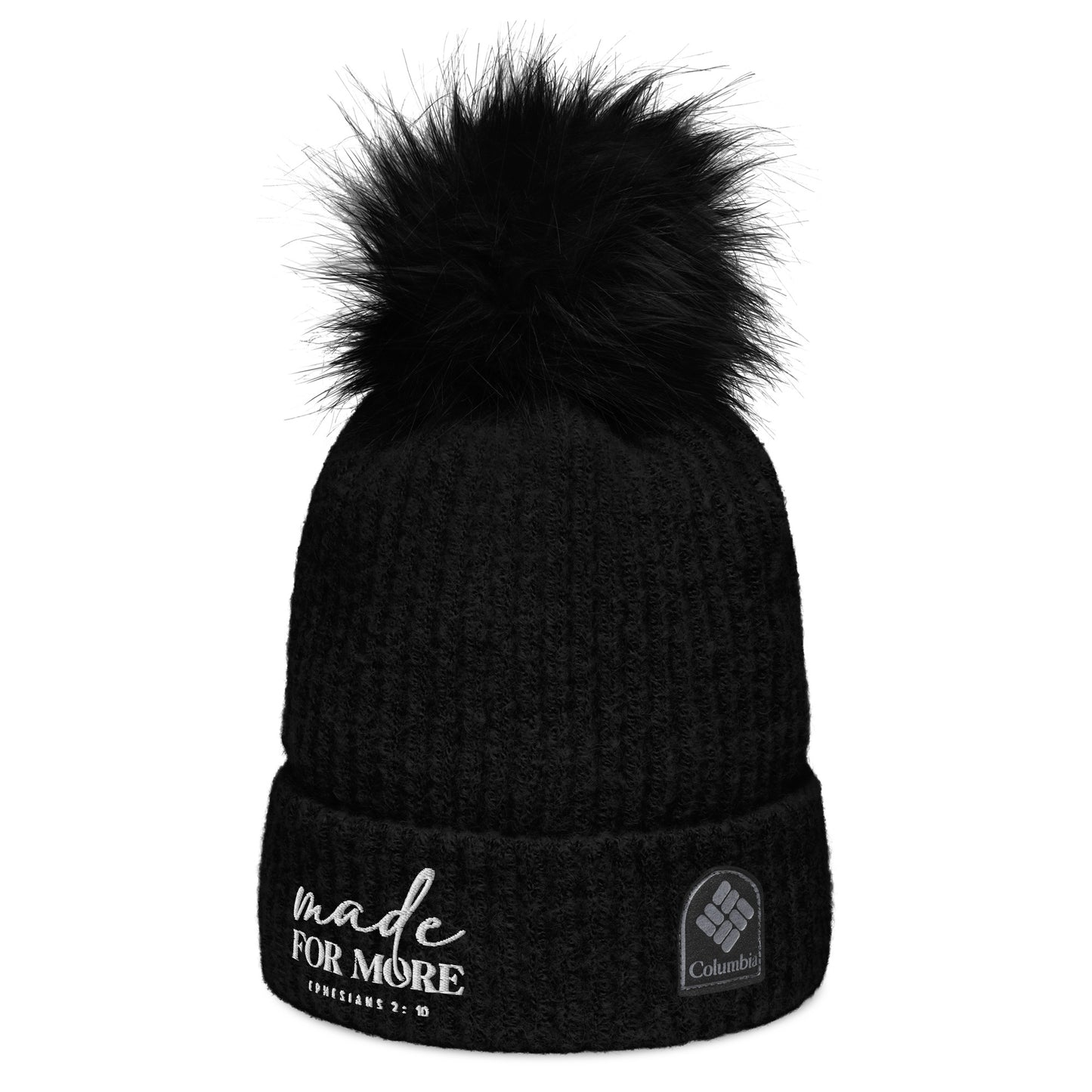 Made For More Premium Adult Christian Columbia pom-pom beanie