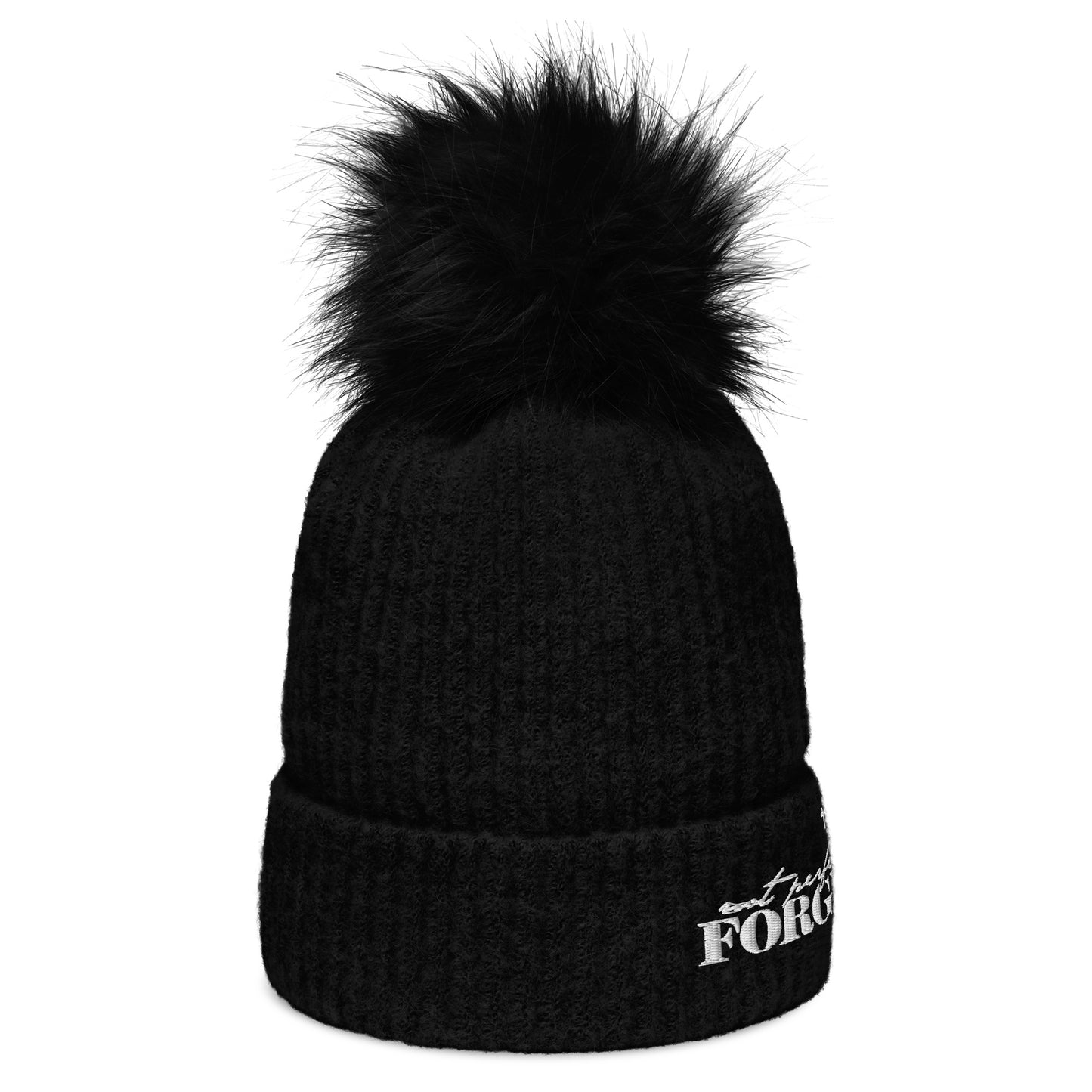 Not Perfect Just Forgiven Premium Adult Christian Columbia pom-pom beanie