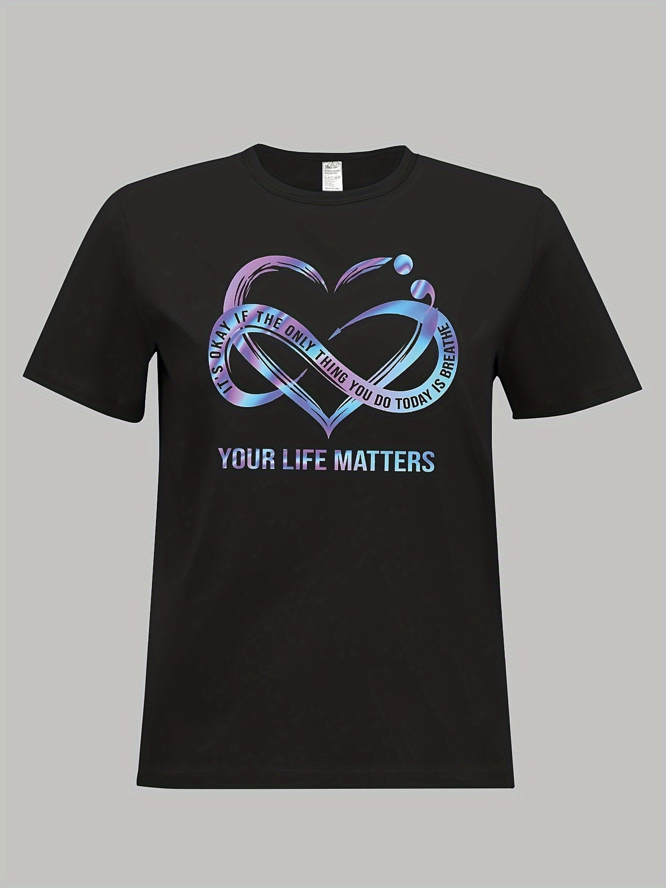 Your Life Matters Plus Size Women's Christian T-shirt claimedbygoddesigns