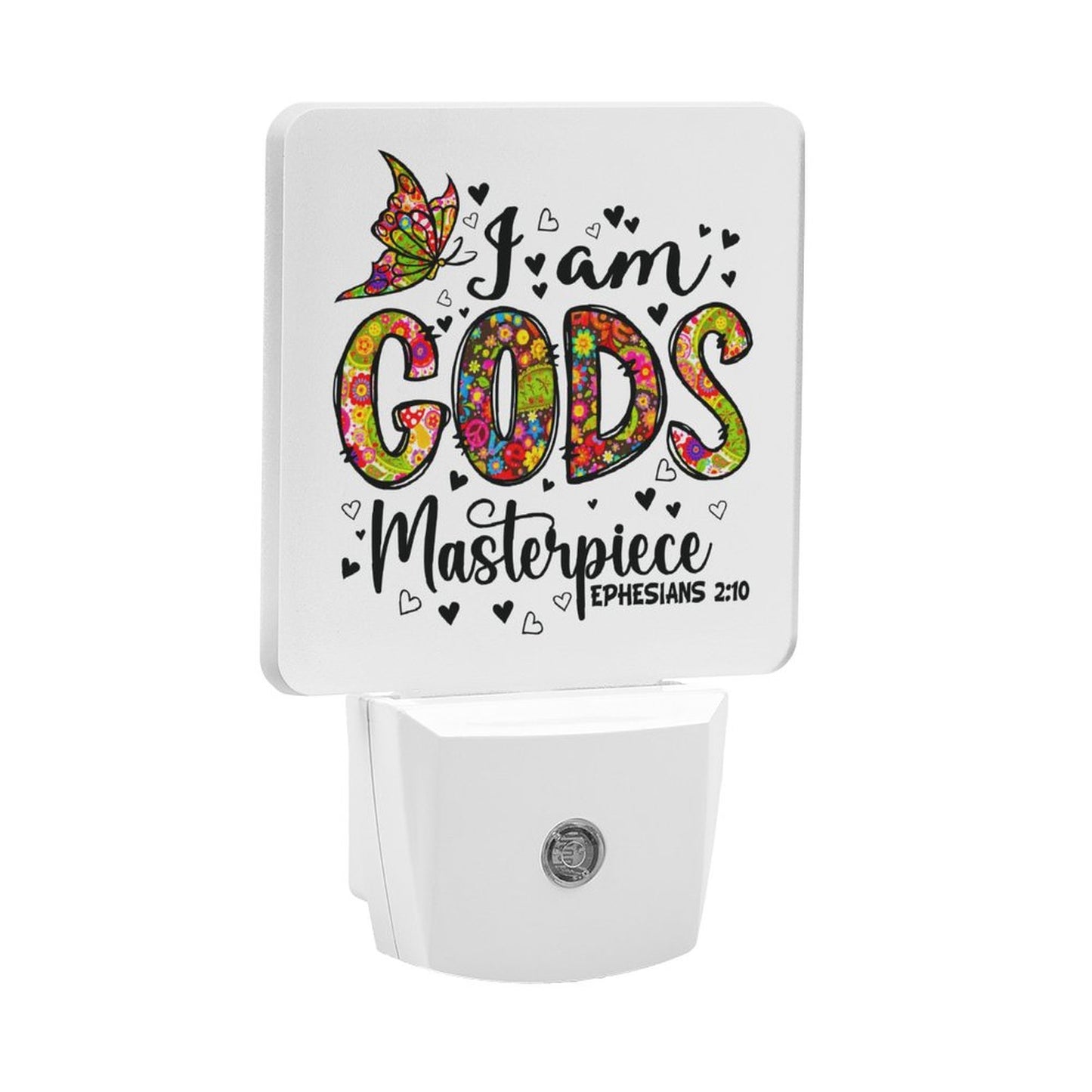 I Am His Masterpiece Christian Night Light For Kids - ClaimedbyGodDesigns