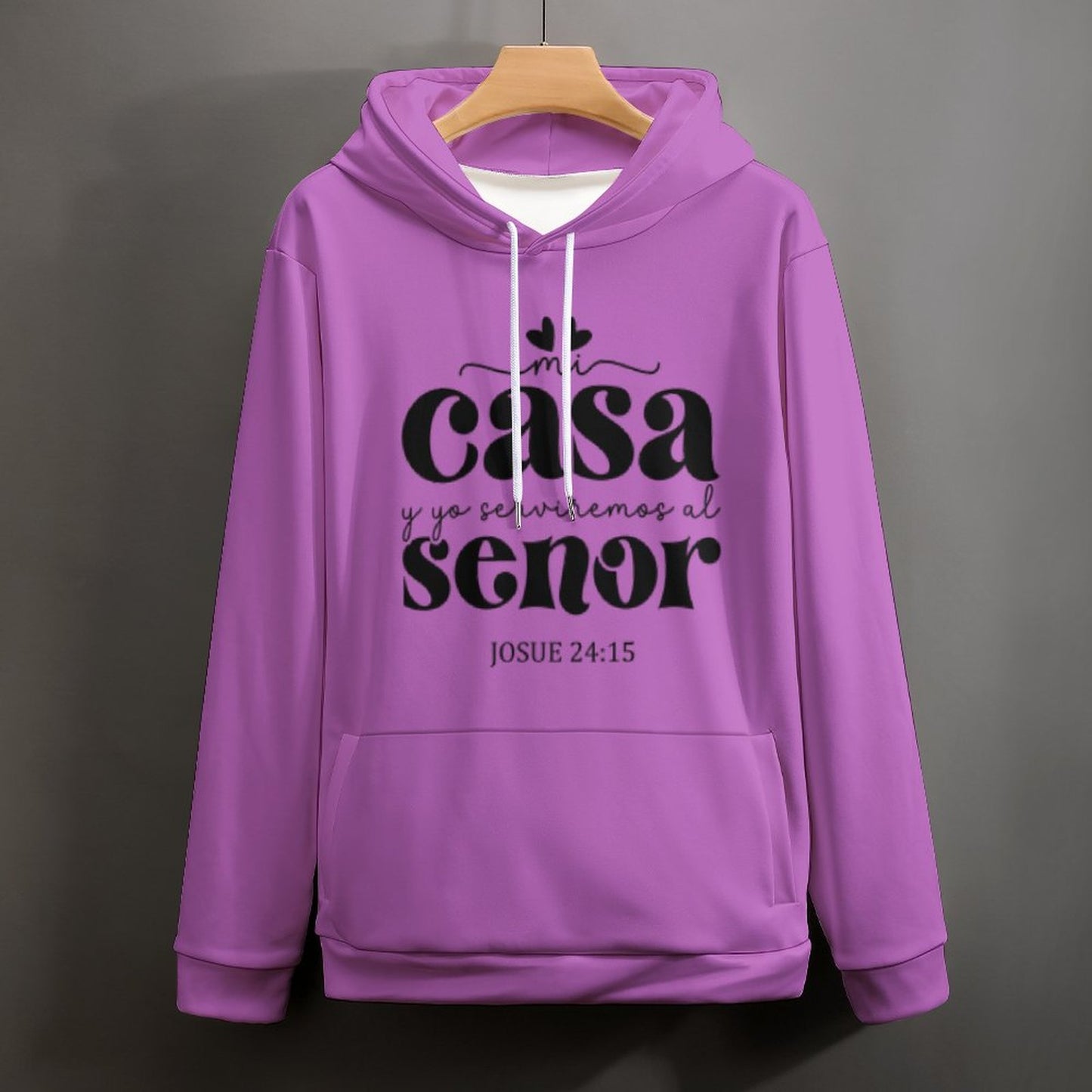 Mi Casa Y Yo Serviremos Al Senor Spanish Women's Christian Pullover  Hooded Sweatshirt