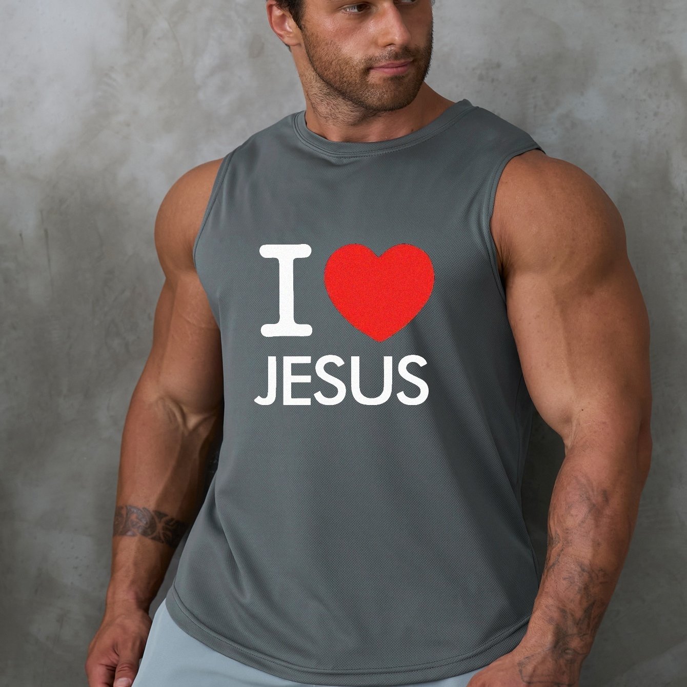 I Love Jesus Men's Christian Tank Top claimedbygoddesigns