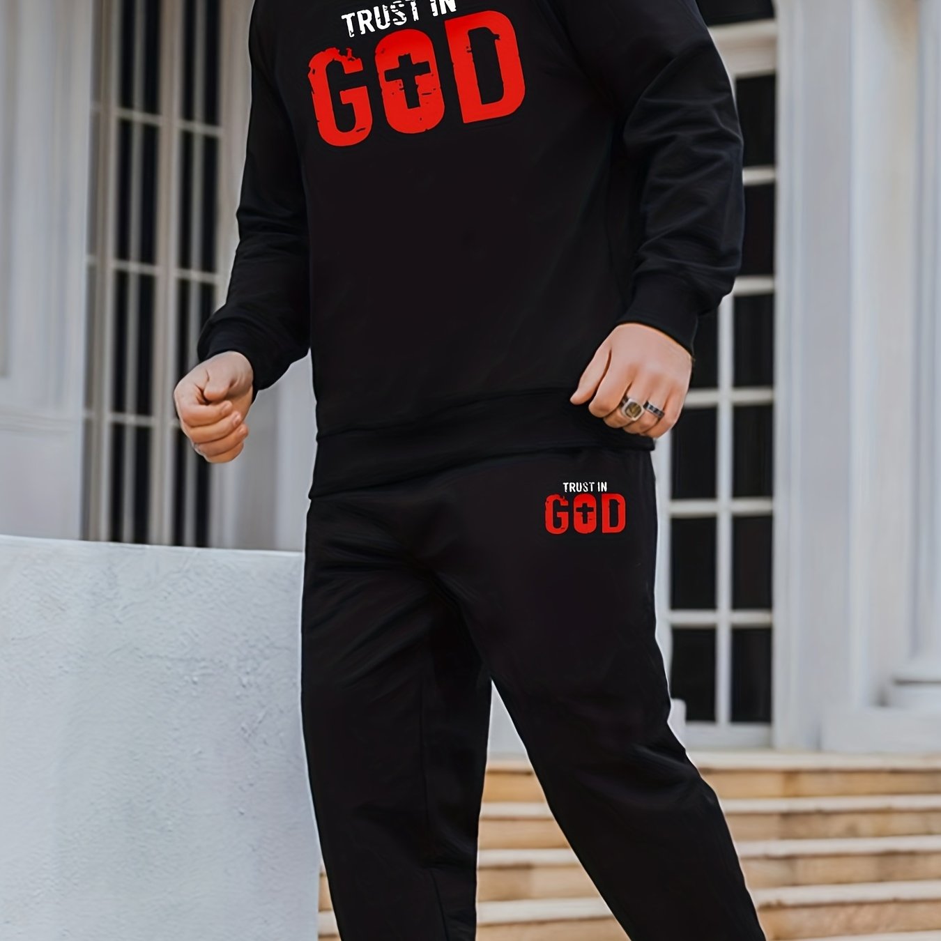 Trust In God Men's Christian Casual Outift claimedbygoddesigns