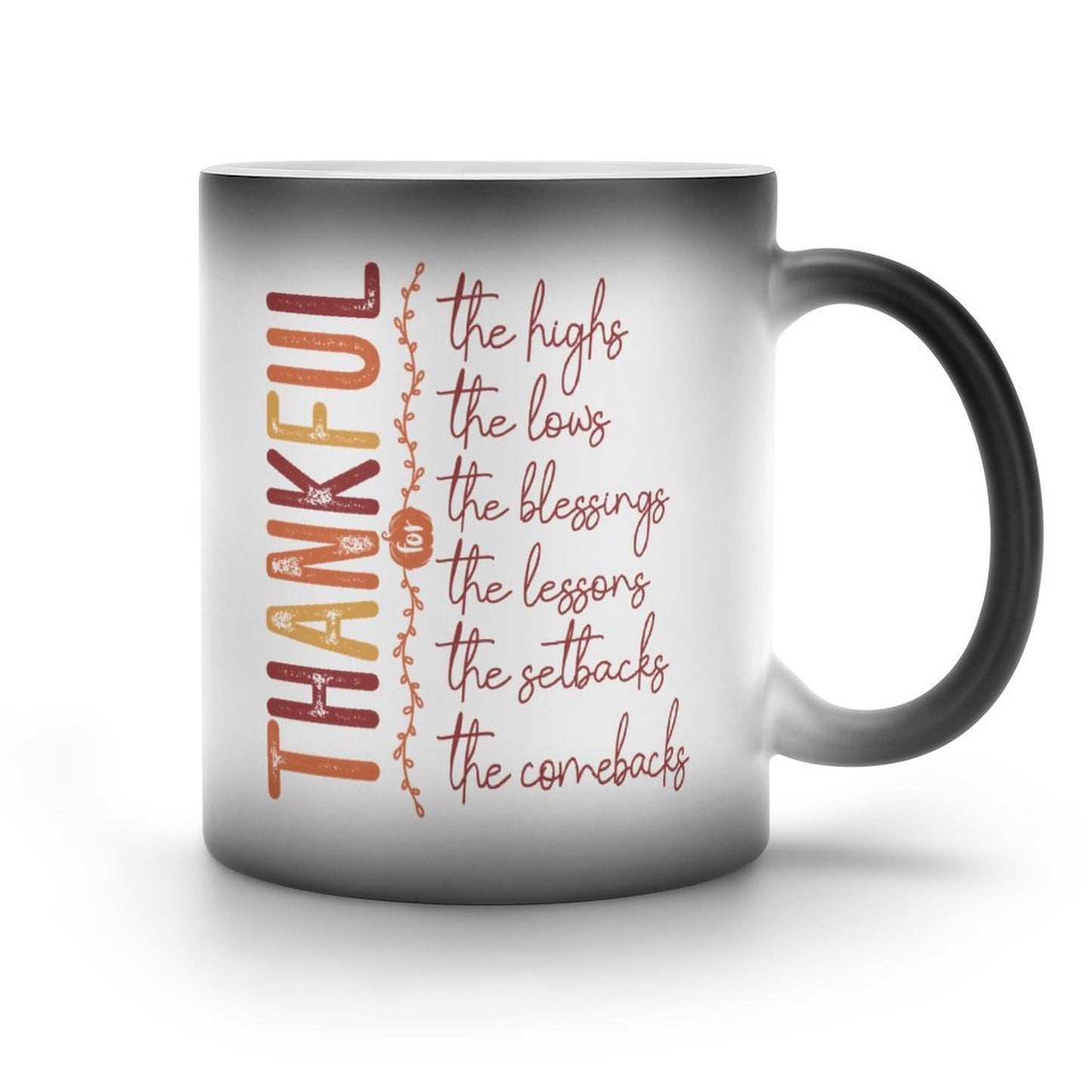 Thankful Christian Color Changing Mug (Dual-sided )