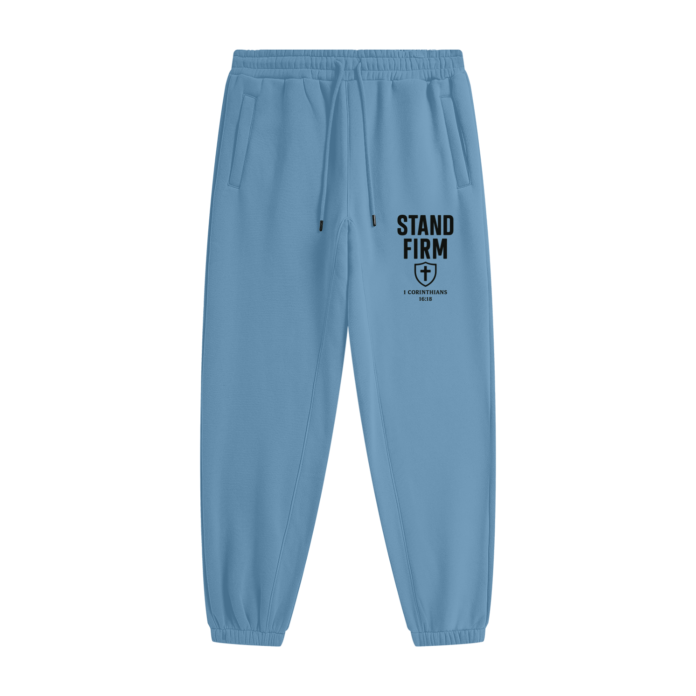Stand Firm Unisex (men women) Heavyweight Fleece Sweatpants(Joggers) - ClaimedbyGodDesigns
