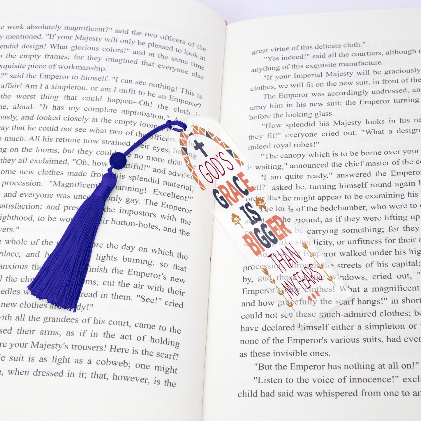 His Grace Christian Arch Acrylic Bookmark - ClaimedbyGodDesigns