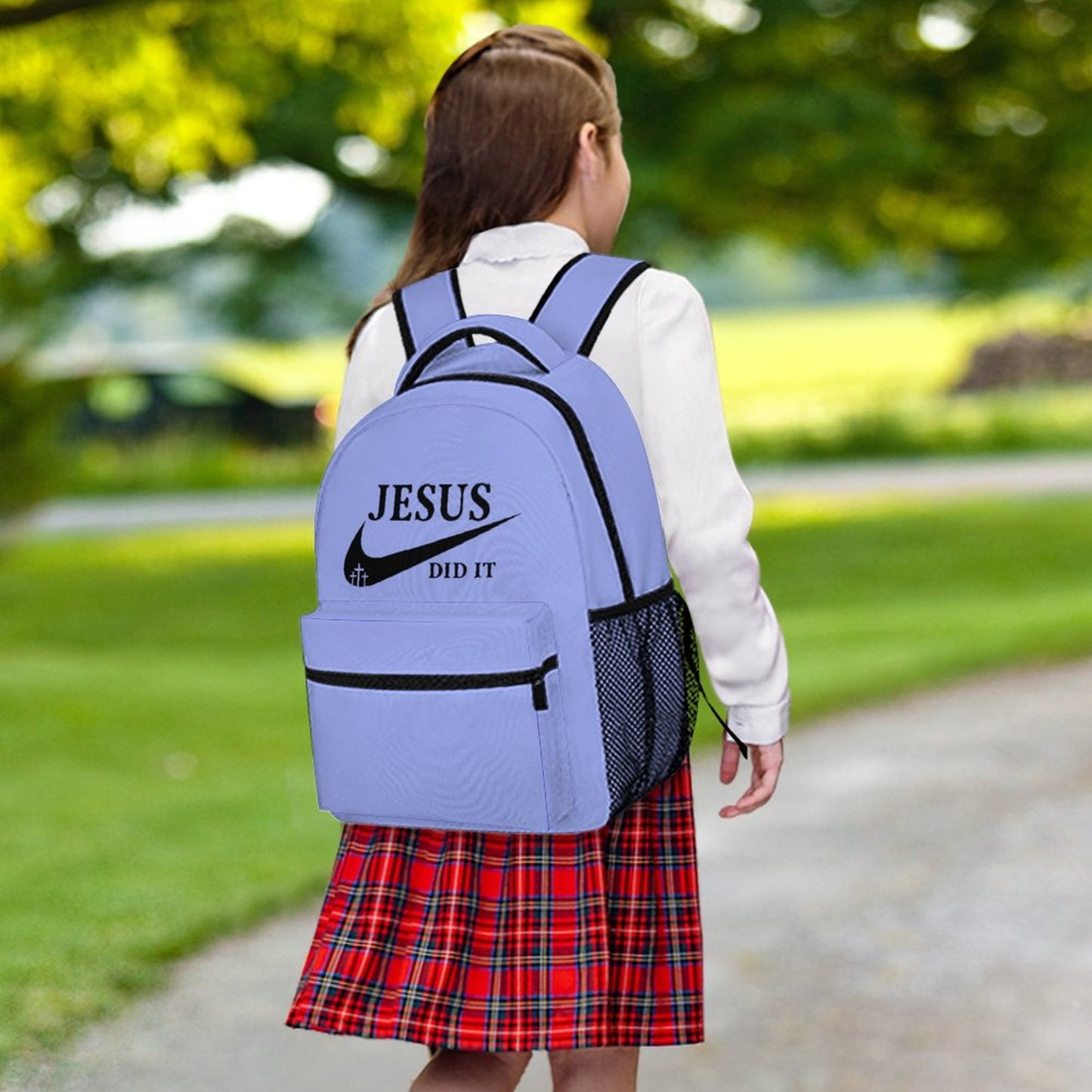 Jesus Did It Christian Children's School Backpack