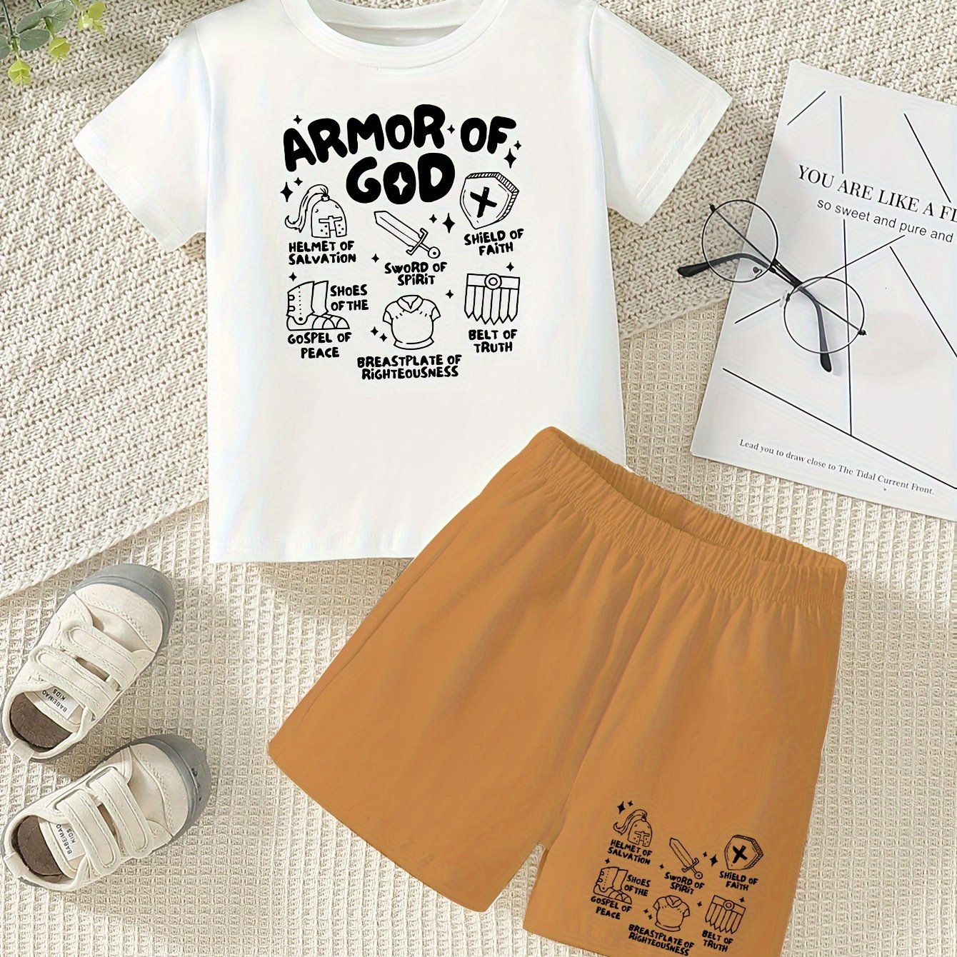 Armor Of God Toddler Christian Casual Outfit claimedbygoddesigns