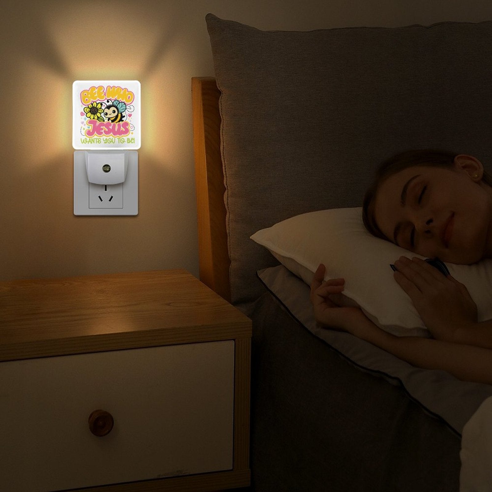 Be Who He Wants Christian Night Light For Kids - ClaimedbyGodDesigns