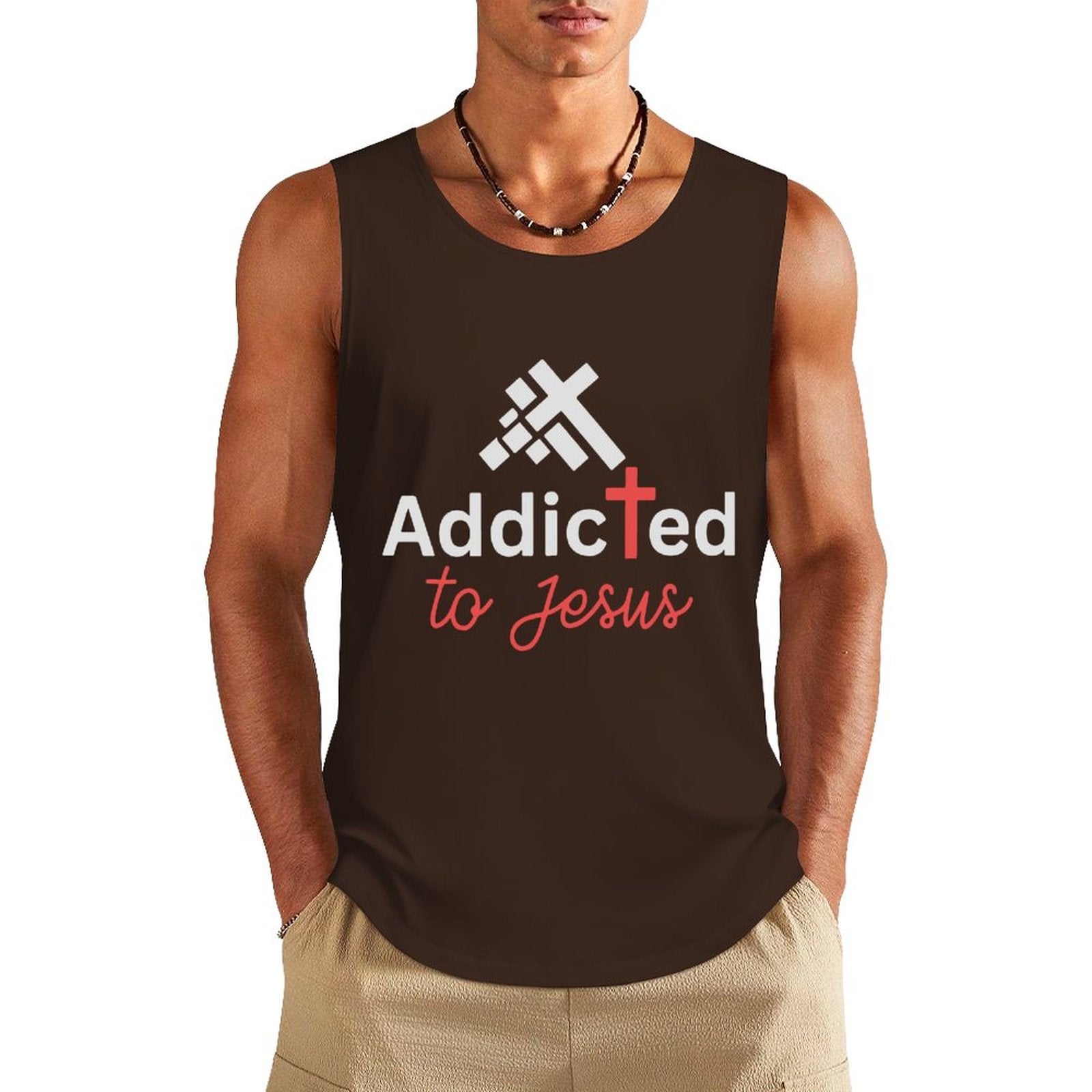 Addicted To Jesus Men's Christian Tank Top SALE-Personal Design