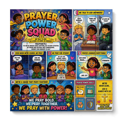 Prayer Power Squad – Building Block Puzzle Ornament - ClaimedbyGodDesigns