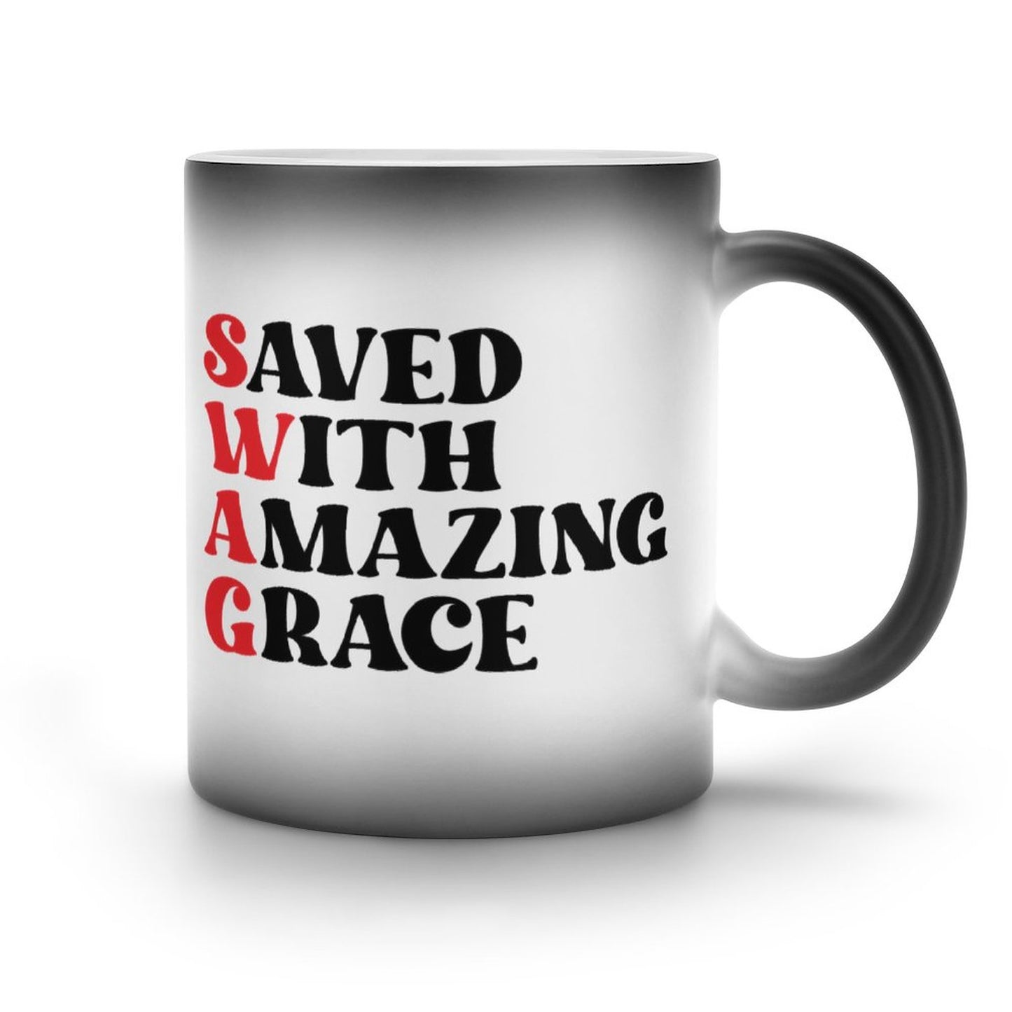 SWAG Saved With Amazing Grace Christian Color Changing Mug (Dual-sided )