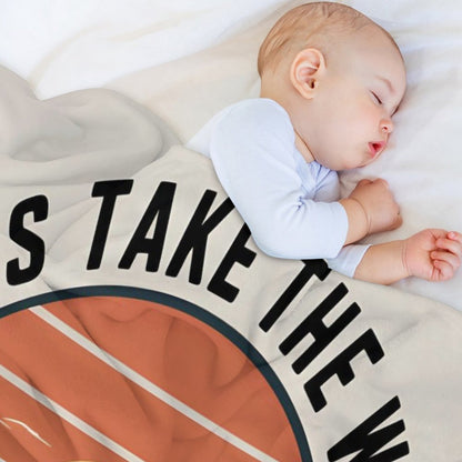 Jesus Take The Wheel Christian Flannel Throw Blanket