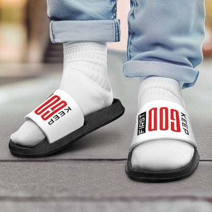 Keep Him First Christian Children's Sandals - ClaimedbyGodDesigns