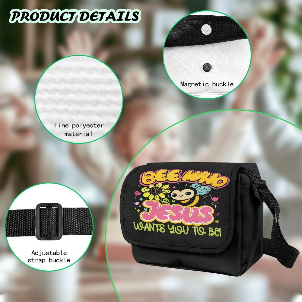 Be Who Jesus Wants You To Be Christian Kids Flap Crossbody Bag