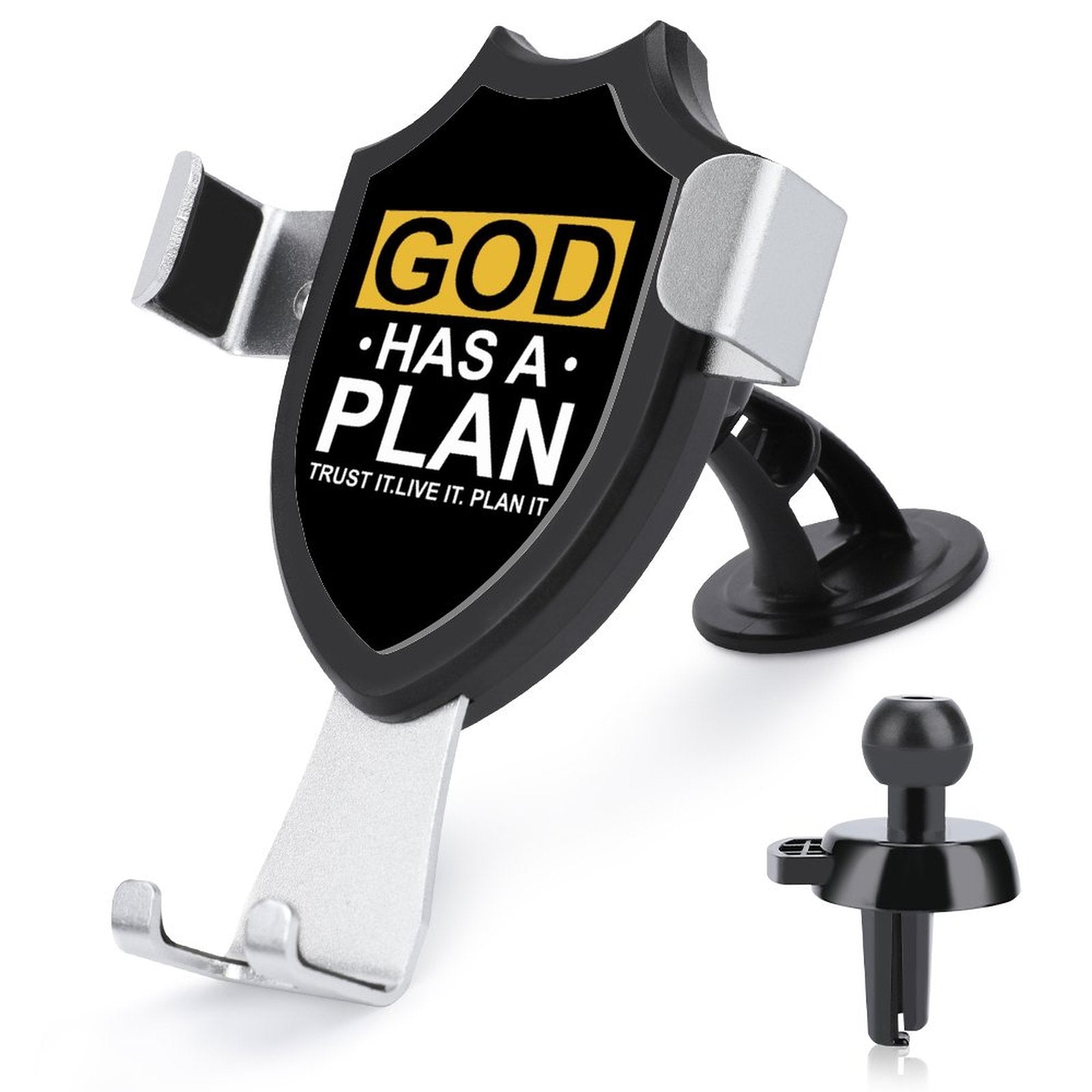 God Has A Plan Trust It Live It Plan It Christian Car Mount Mobile Phone Holder SALE-Personal Design