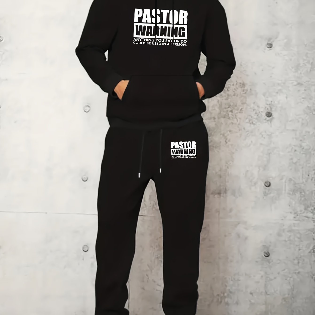 PASTOR WARNING: Anything You Say Or Do May Be Used In A Sermon Men's Christian Casual Outfit claimedbygoddesigns