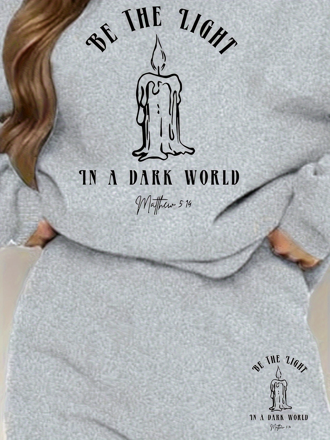 Be The Light In A Dark World Women's Christian Casual Outfit claimedbygoddesigns