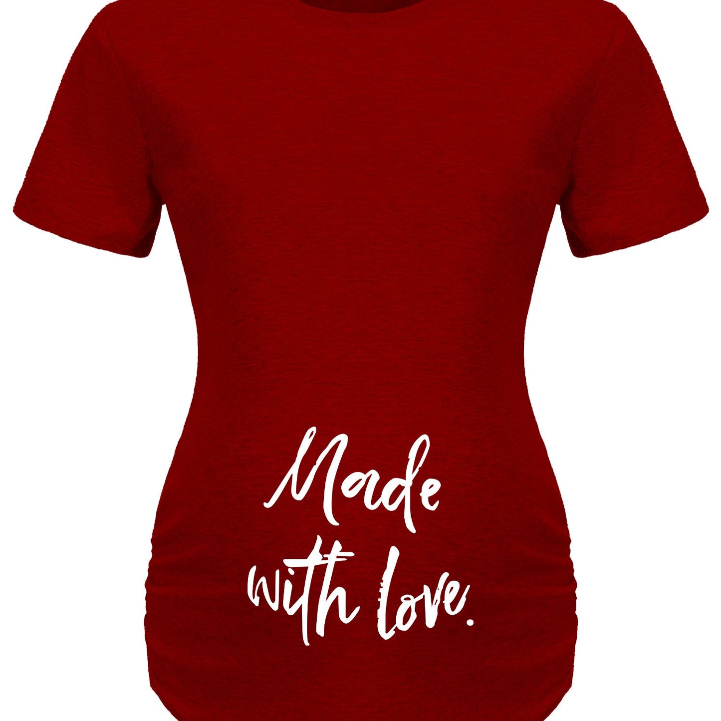 Made With Love Women's Christian Maternity T-shirt claimedbygoddesigns