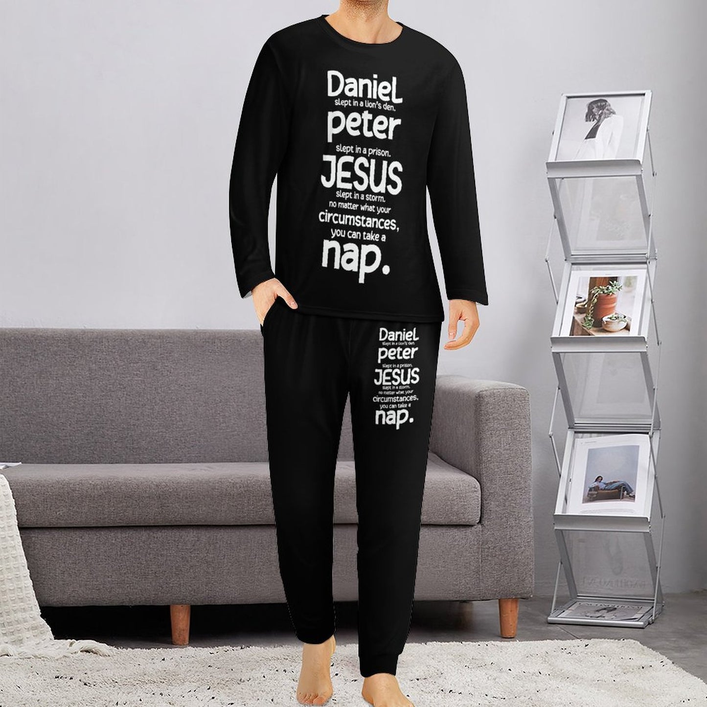 You Can Take A Nap Funny Men's Christian Pajamas