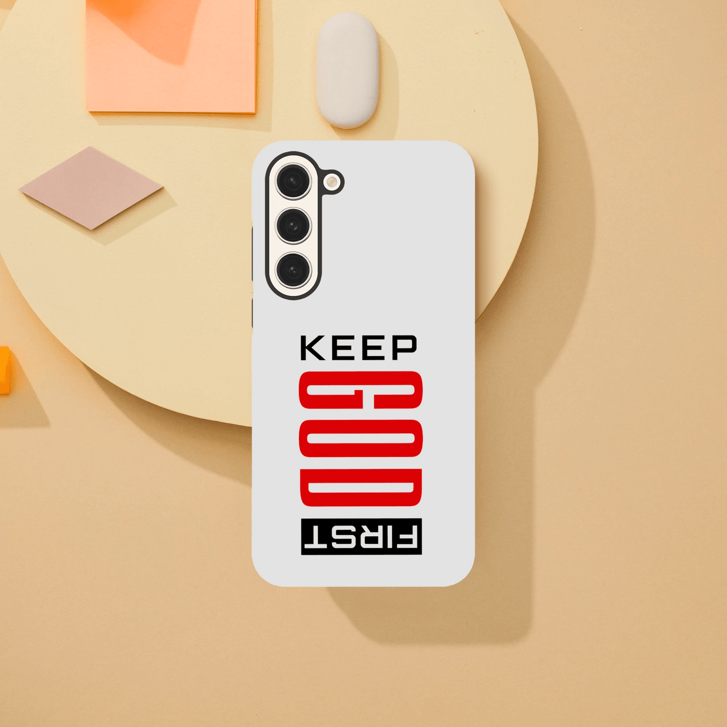 Keep Him First Christian Tough Phone Case For Samsung Galaxy - ClaimedbyGodDesigns