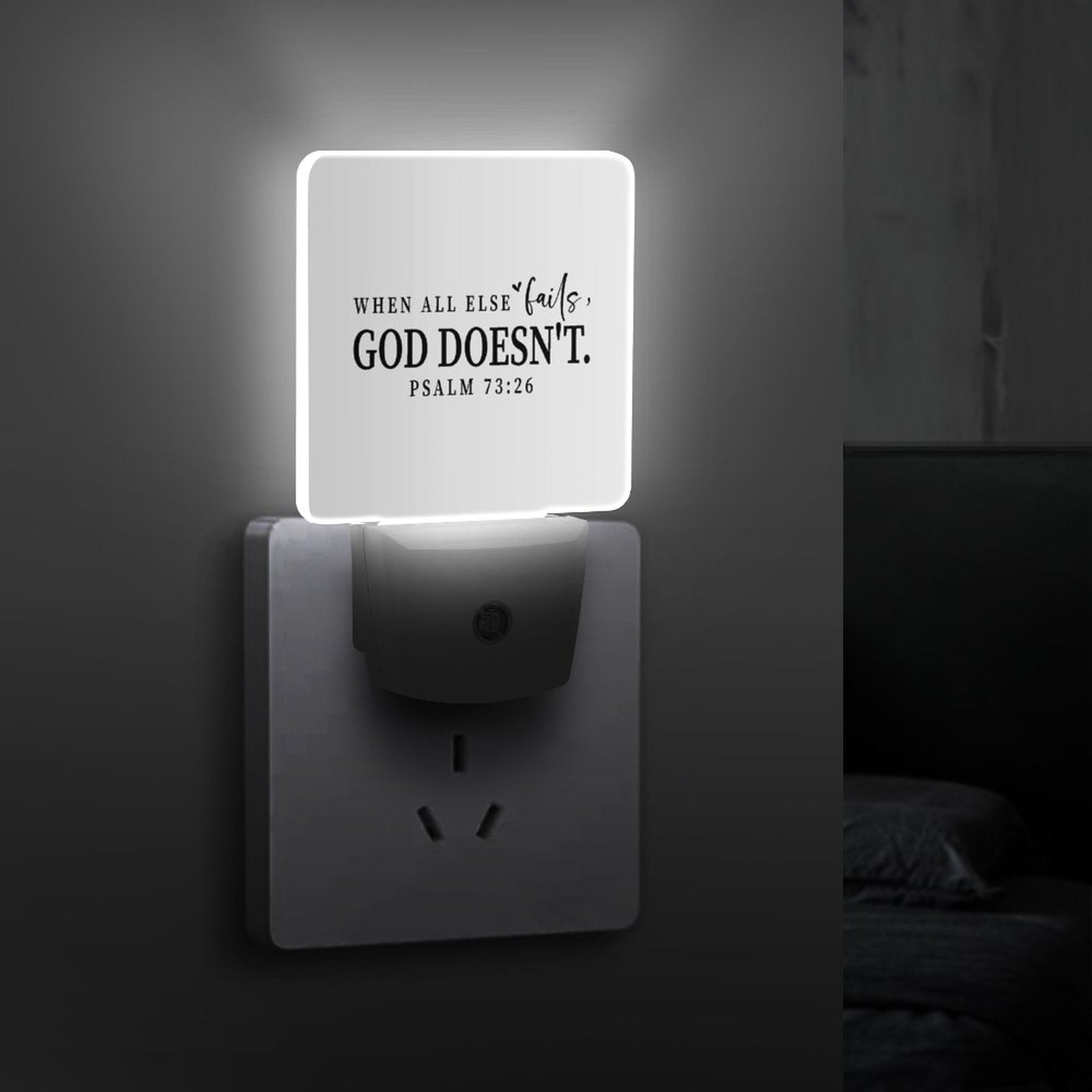When All Else Fails Christian Night Light For Kids - ClaimedbyGodDesigns