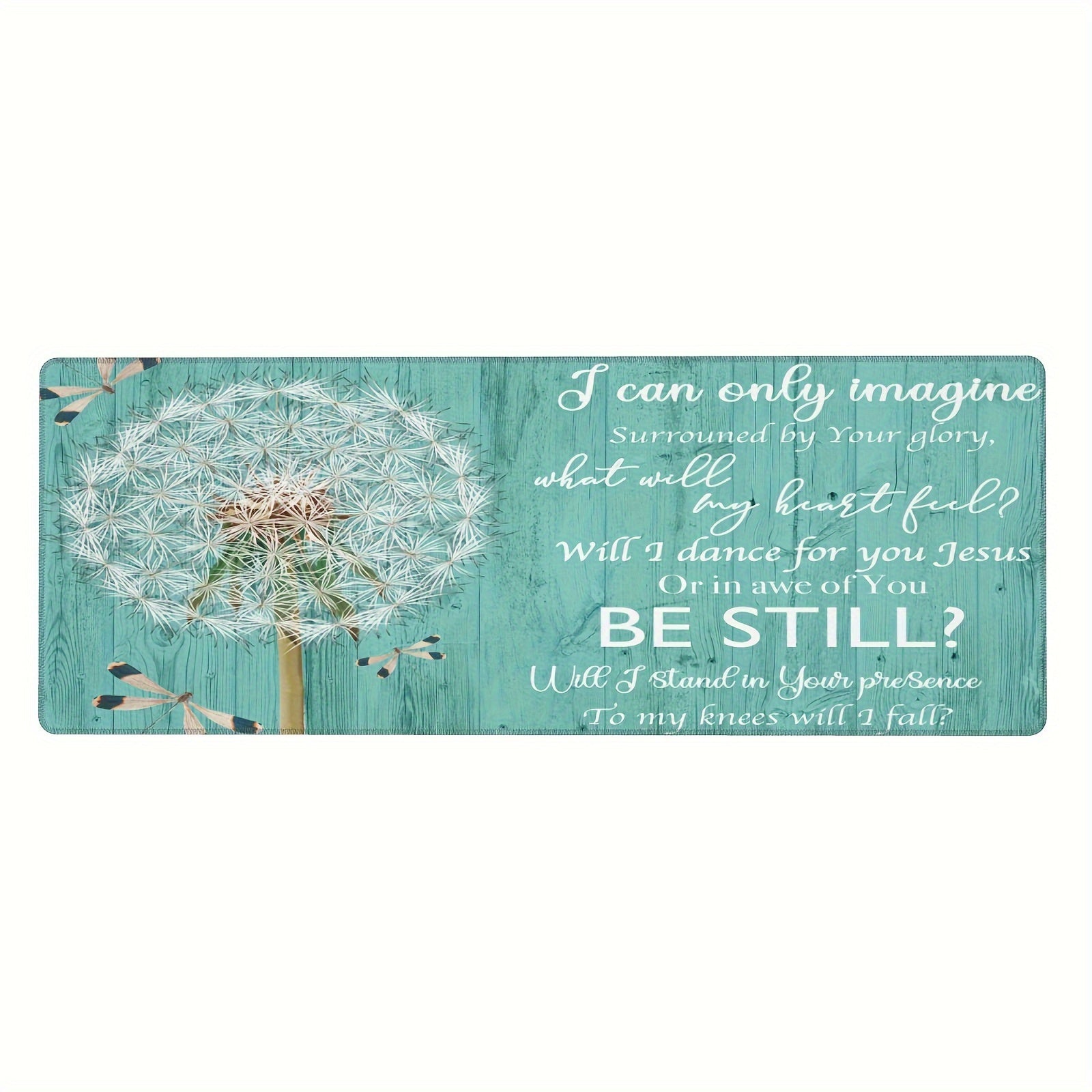 1pc I Can Only Imagine Christian Computer Keyboard Mouse Pad 11.8x31.5 claimedbygoddesigns