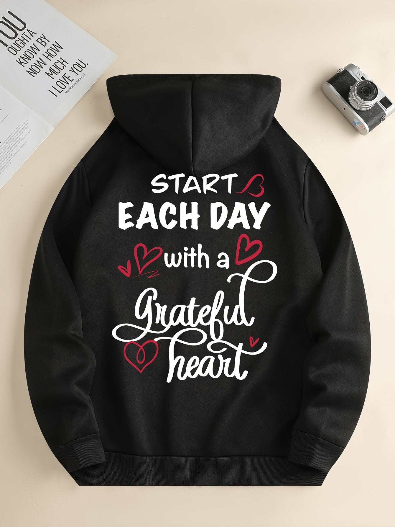 Start Each Day With A Grateful Heart Unisex Christian Pullover Sweatshirt claimedbygoddesigns