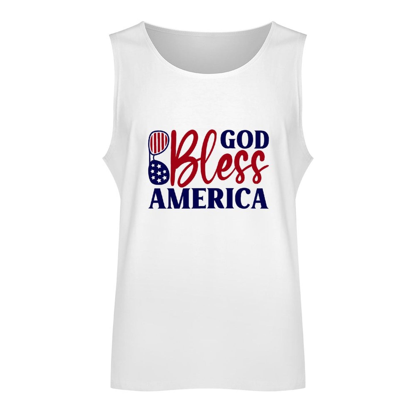 God Bless America Patriotic American Men's Christian Tank Top