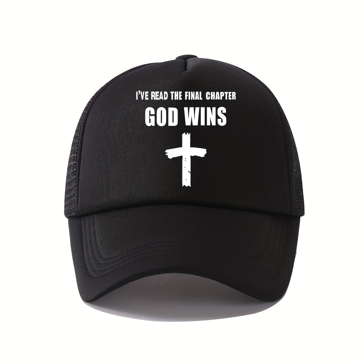 GOD WINS Christian Trucker Cap claimedbygoddesigns