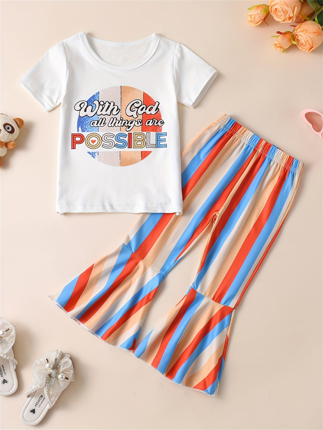 WITH GOD ALL THINGS ARE POSSIBLE Christian Youth Casual Outfit claimedbygoddesigns
