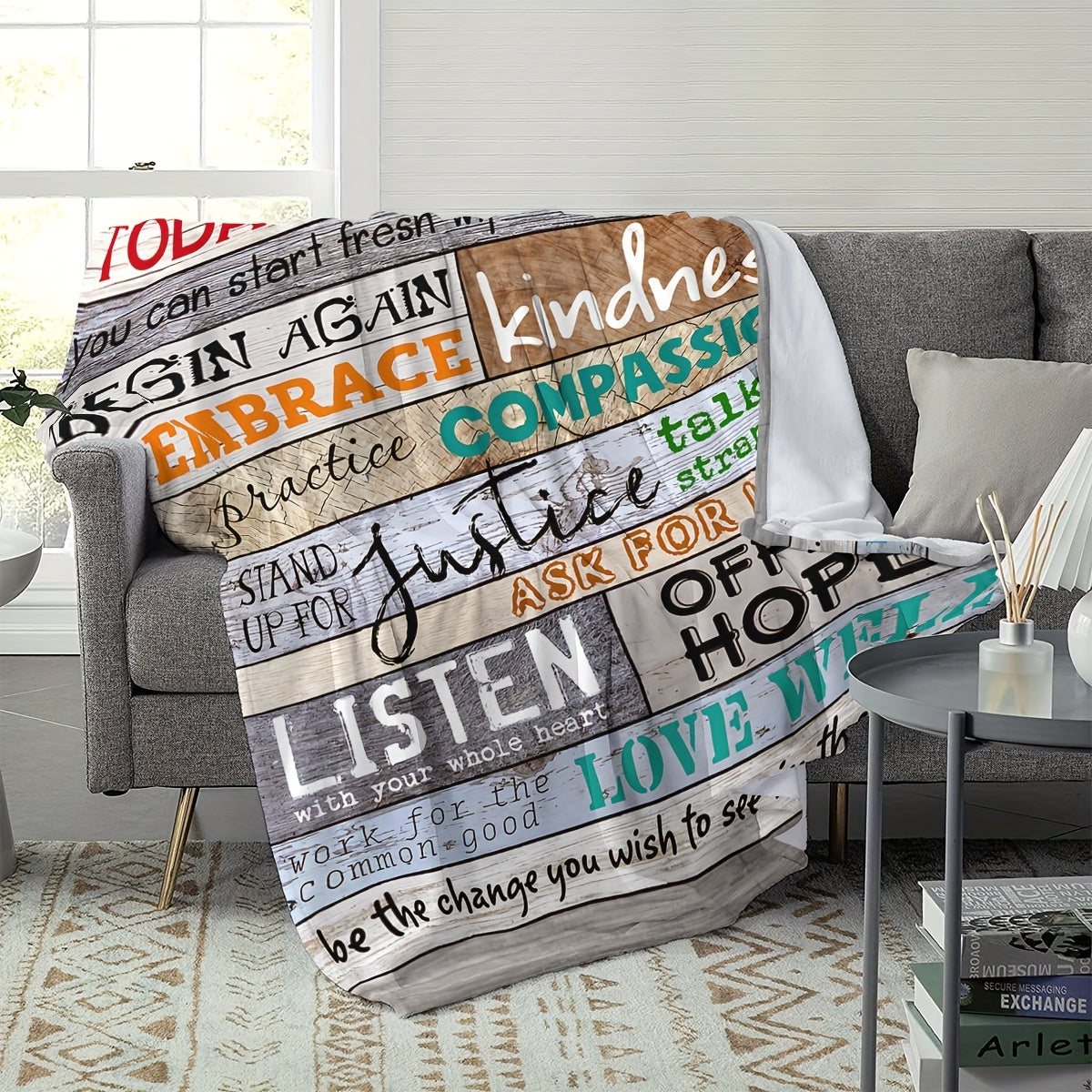 Today Is A New Day Christian Throw Blanket claimedbygoddesigns