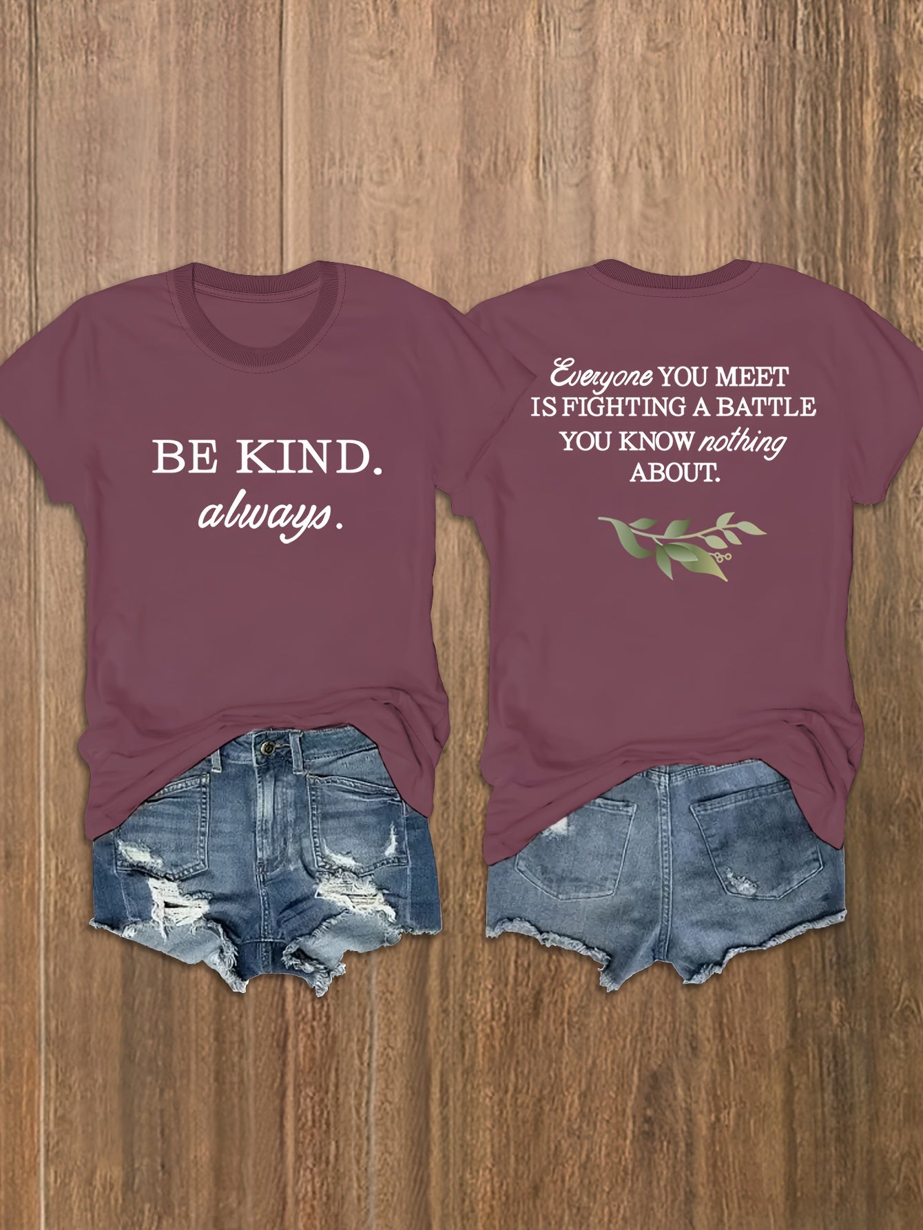 Be Kind Always: Everyone Is Fighting A Battle Plus Size Women's Christian T-shirt claimedbygoddesigns